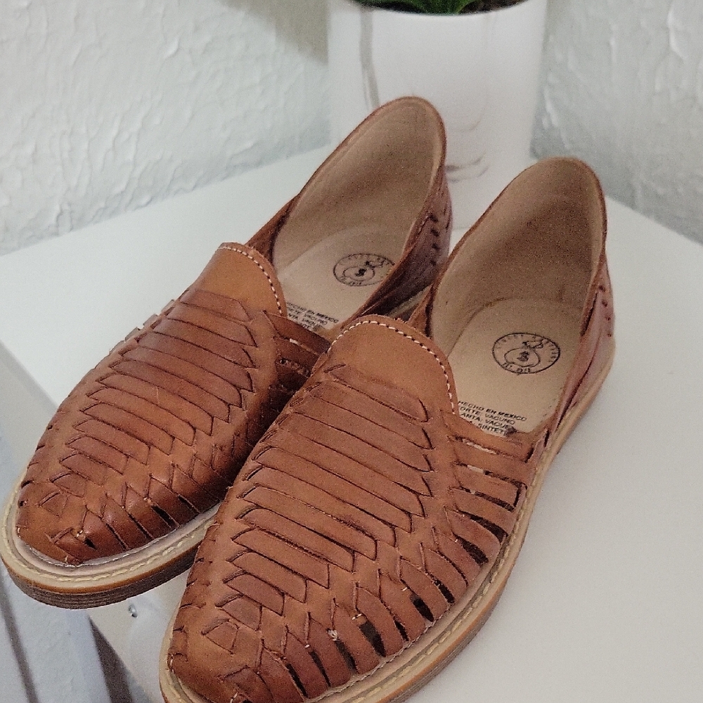 Brown Leather Women's Loafers